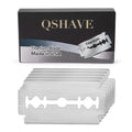 QSHAVE Titanium Double-Edge Safety Razor Blades — Made in USA, 10 Pack