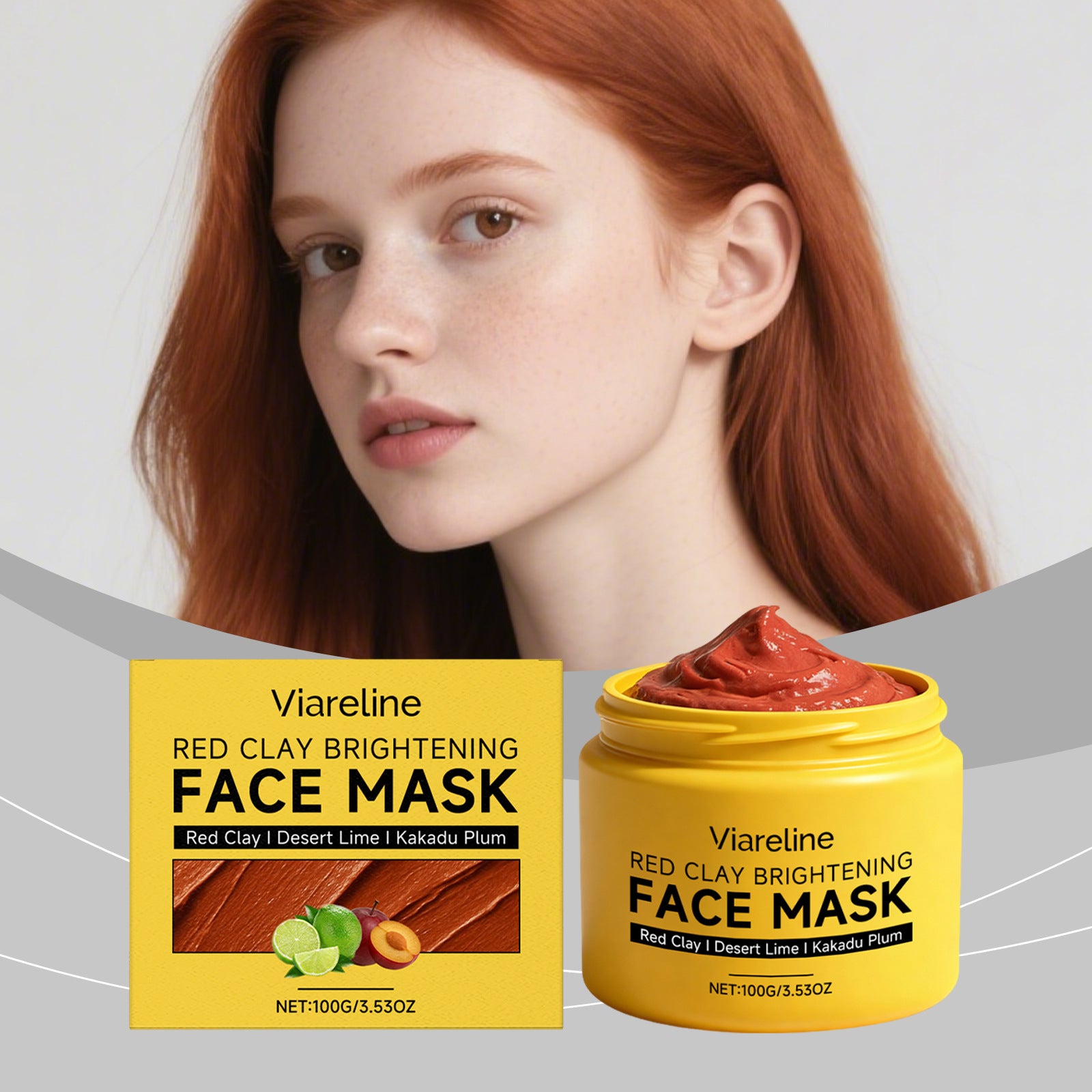 Red Clay Deep Pore Facial Mask — Mineral Rich, Skin Smoothing