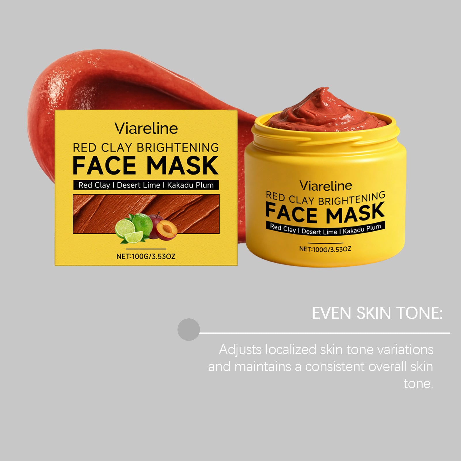 Red Clay Deep Pore Facial Mask — Mineral Rich, Skin Smoothing