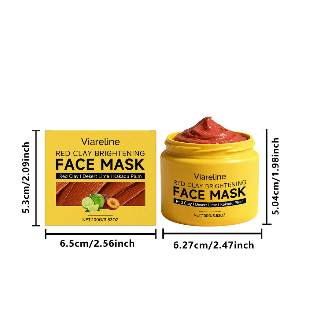Red Clay Deep Pore Facial Mask — Mineral Rich, Skin Smoothing