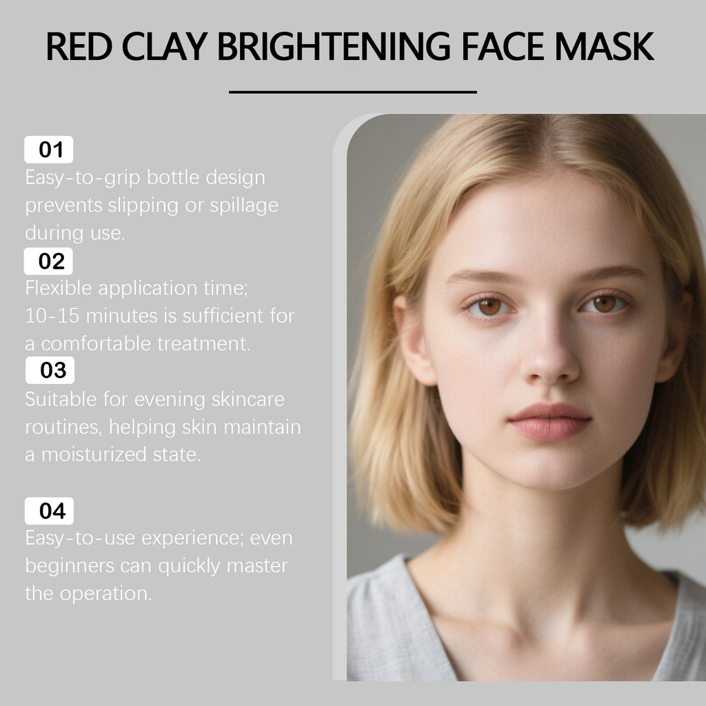 Red Clay Deep Pore Facial Mask — Mineral Rich, Skin Smoothing