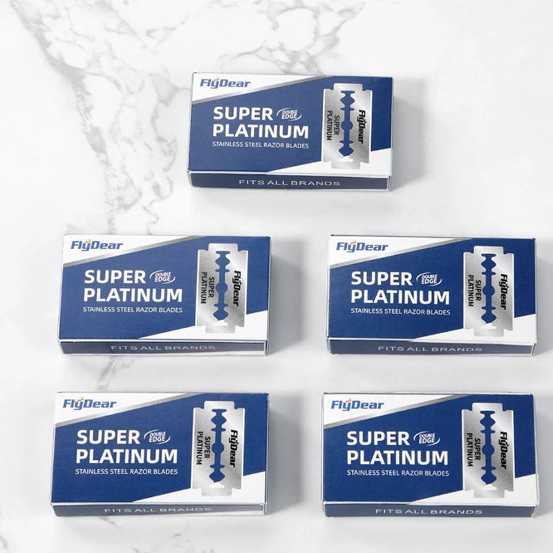 Double-Sided Stainless Steel Razor Blades — 10 to 100 Pack