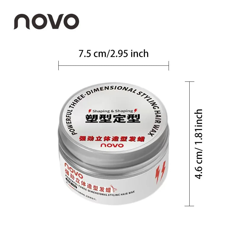 Strong Hold Matte Styling Wax — Non-Greasy, No Residue