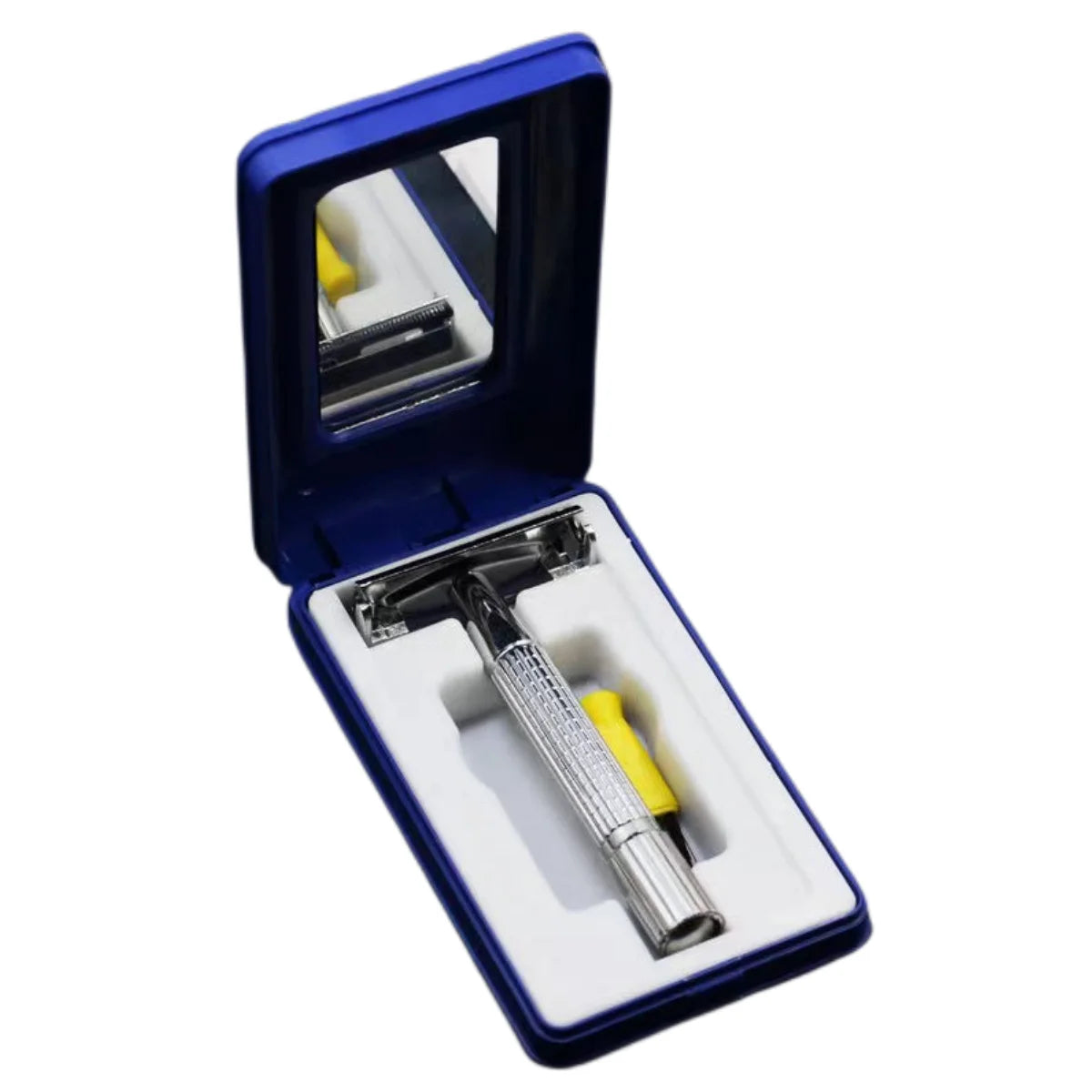 WANGDA Professional Straight Razor — Silver with 10 Blades