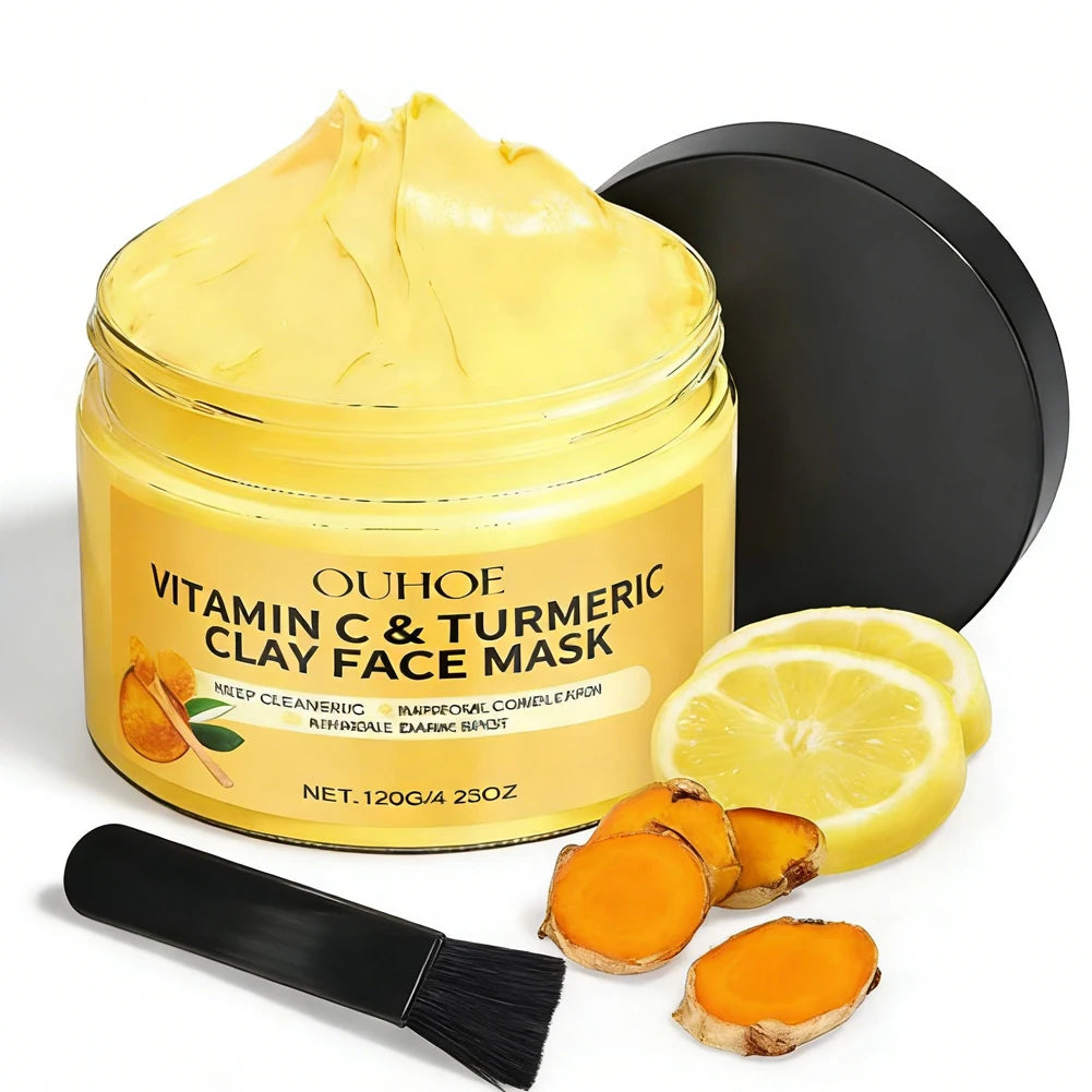 Turmeric Vitamin C Clay Mask — Pigmentation Reducing, 1 to 3 Pack