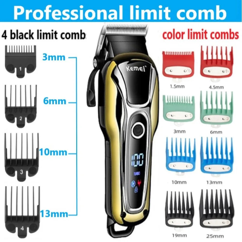 Kemei KM-1990 LCD Professional Barber Clipper