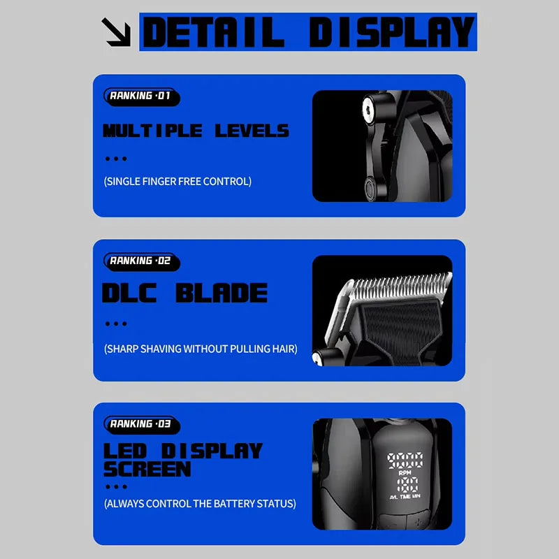 Kemei KM-1858 10W DLC Cordless Clipper