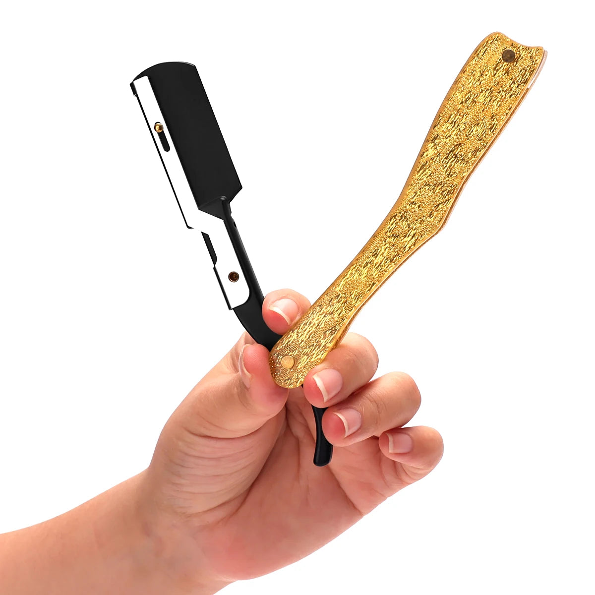 Foldable Straight Razor — Barber Shaving & Contouring