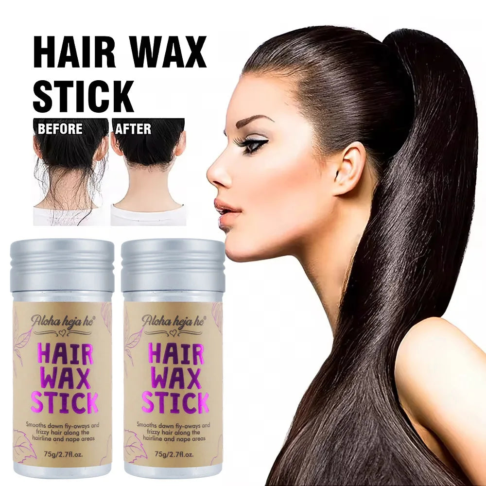 High-Shine Wax Sticks with 3 Combs Set — Anti-Frizz Pomade