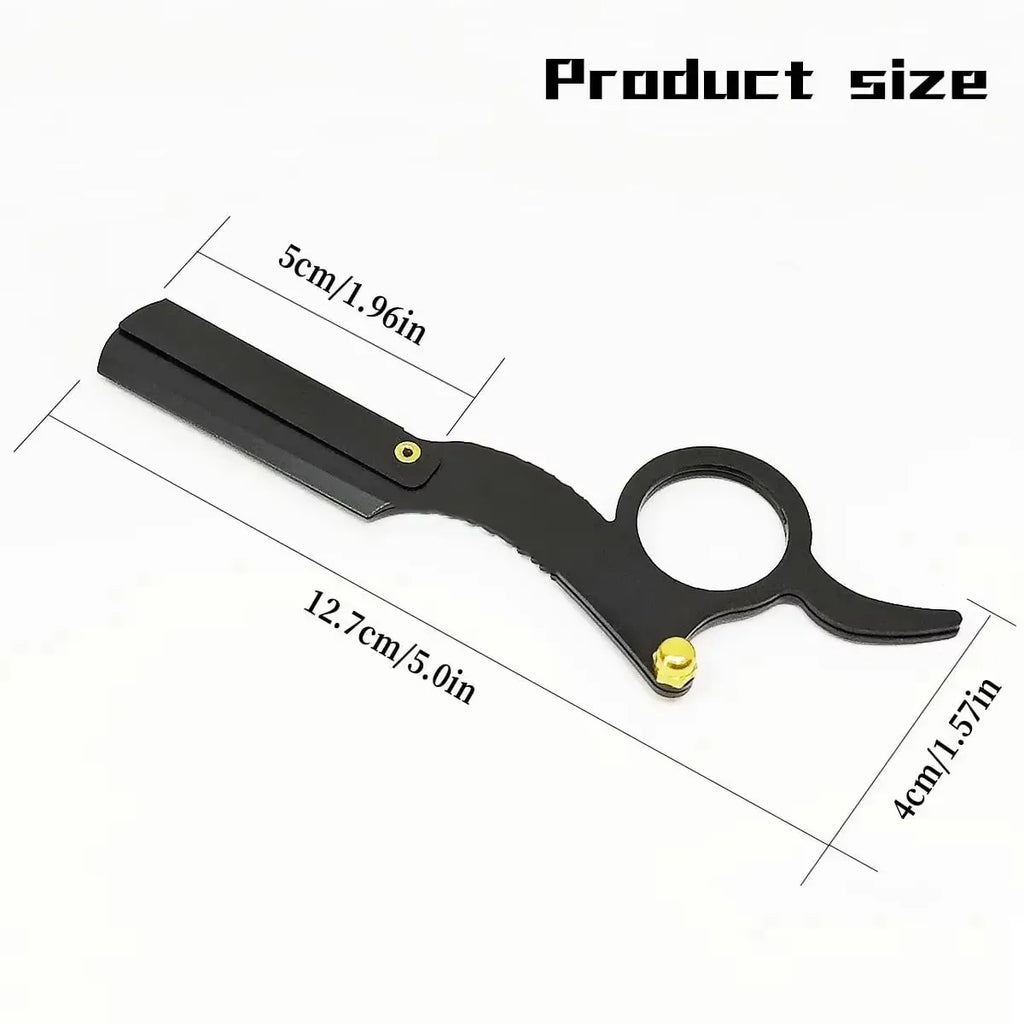 Folding Barber Razor Handle — With Optional Blade Bundle