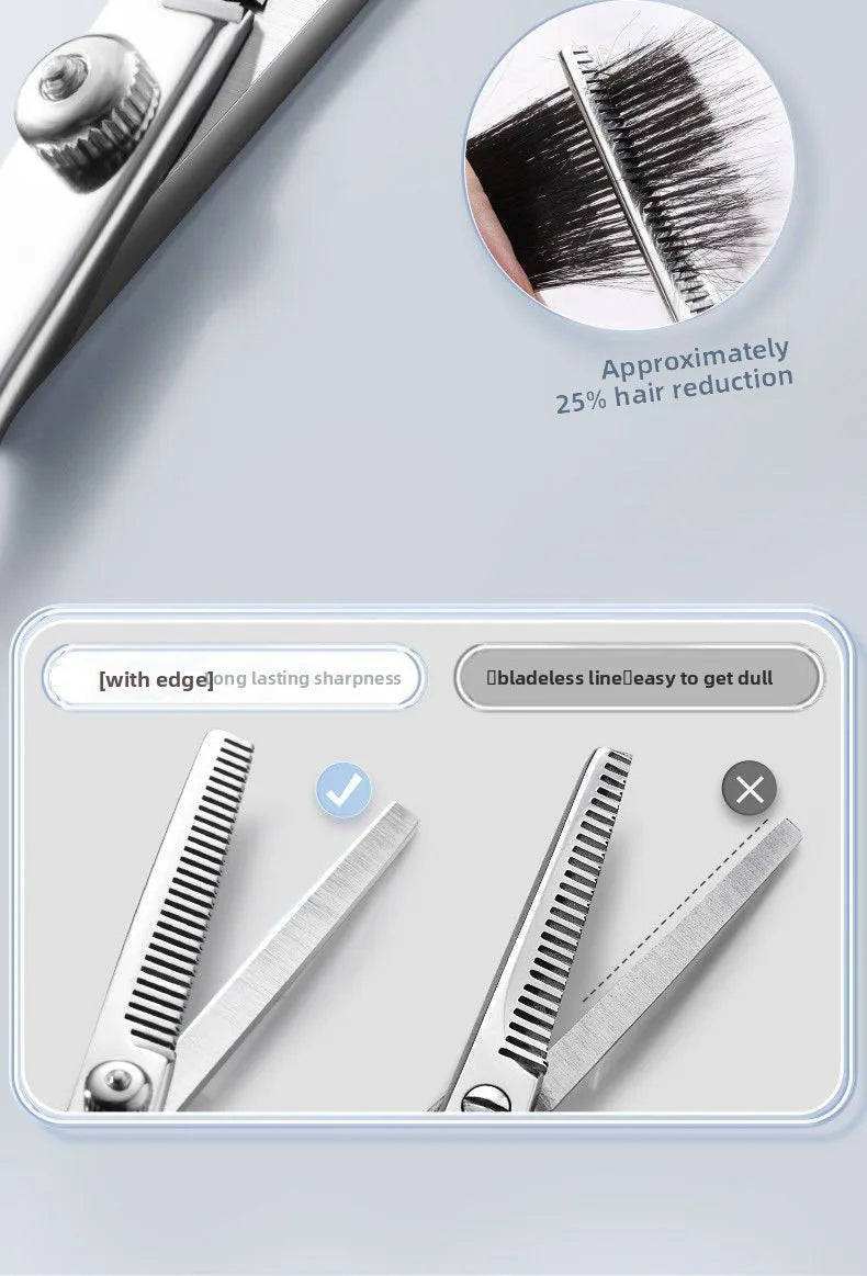 Ergonomic Professional Barber Scissors — Flat, Thinning & Sets