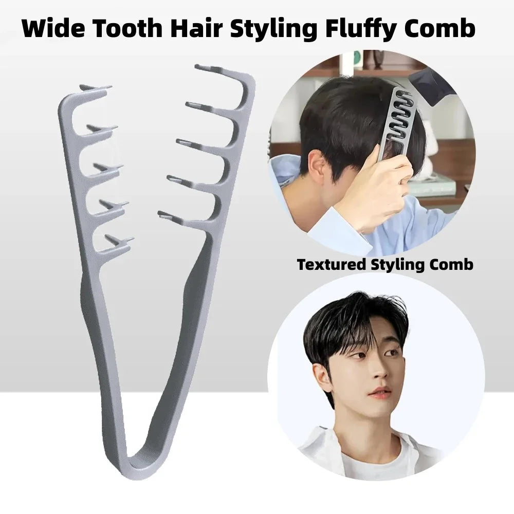 Korea-Style Wide-Tooth Volumizing Comb — 4 Colors