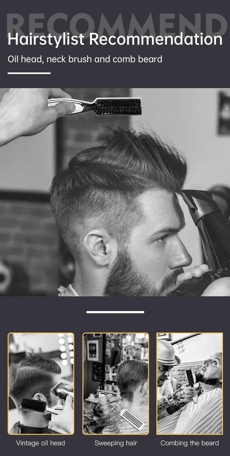 Professional Barber Blade Cleaning Brush — Clipper Maintenance Tool