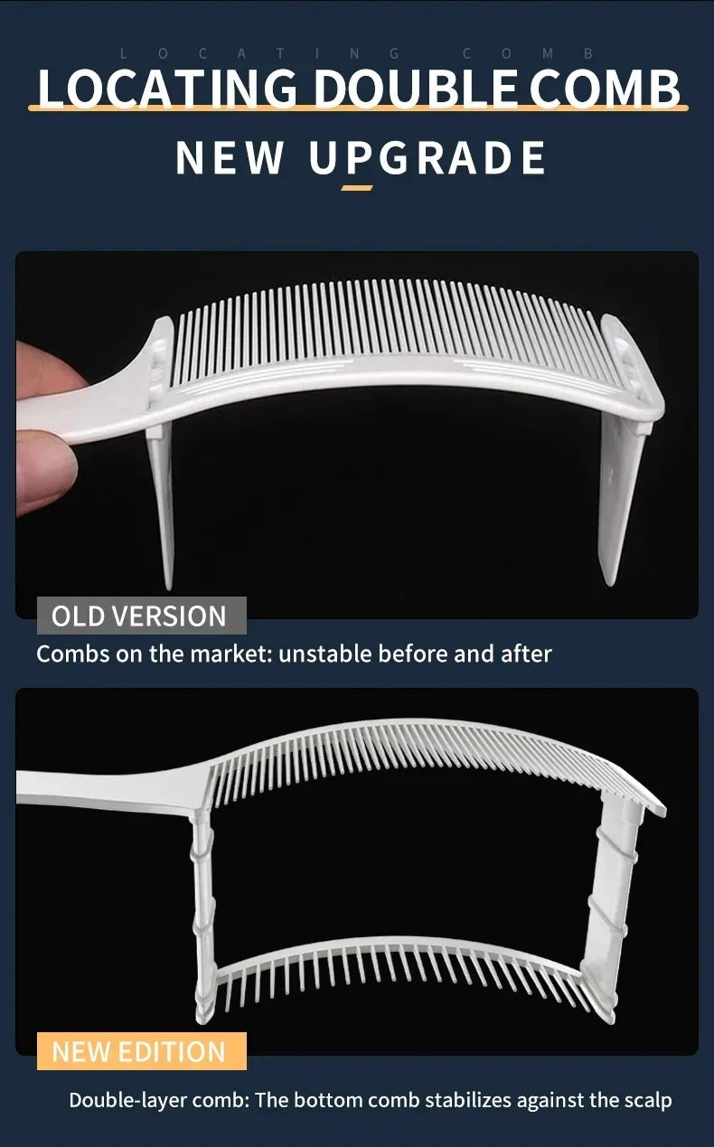 Professional Curved Fade Comb — Heat Resistant Flat Top