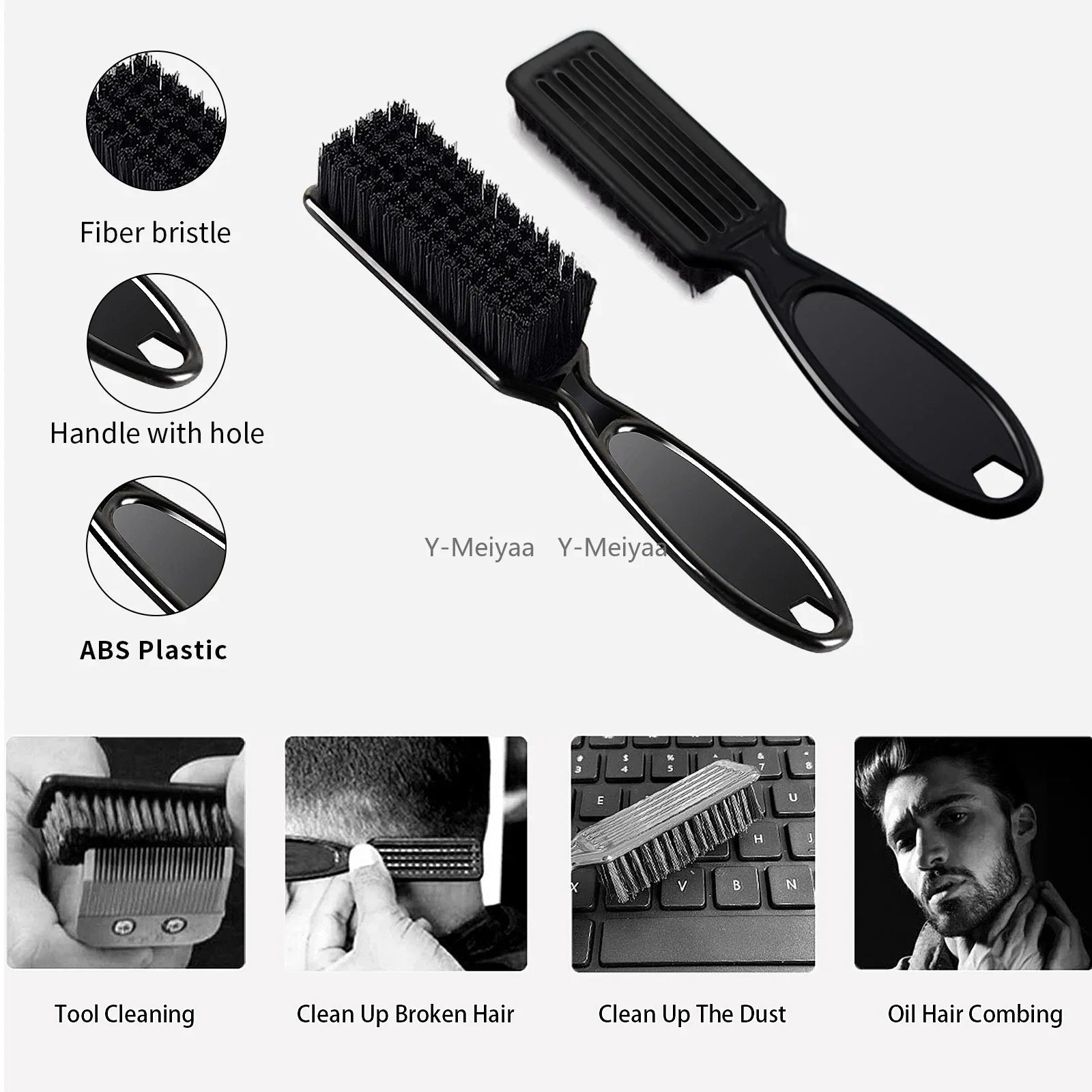 Professional Barber Blade Cleaning Brush — Clipper Maintenance Tool