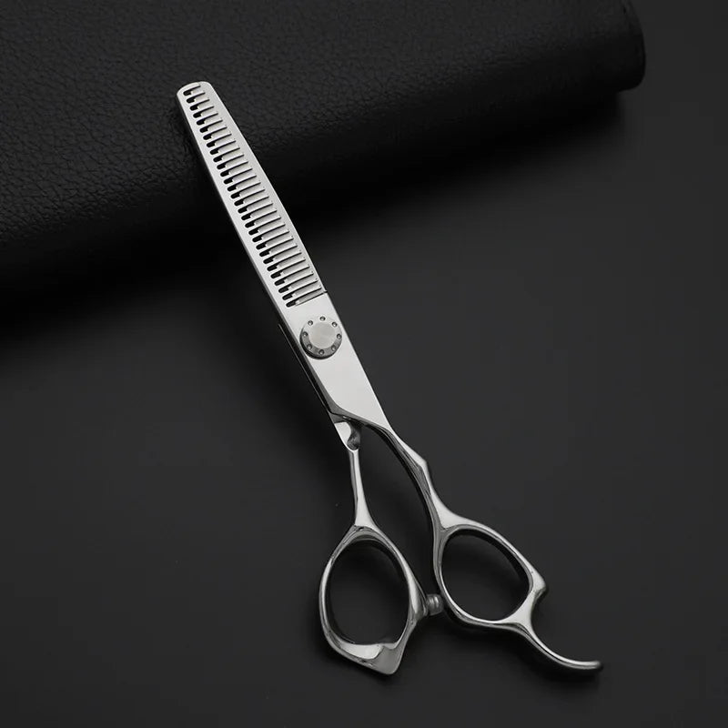 Barber Salon Scissors — Flat & Thinning, C60 Steel