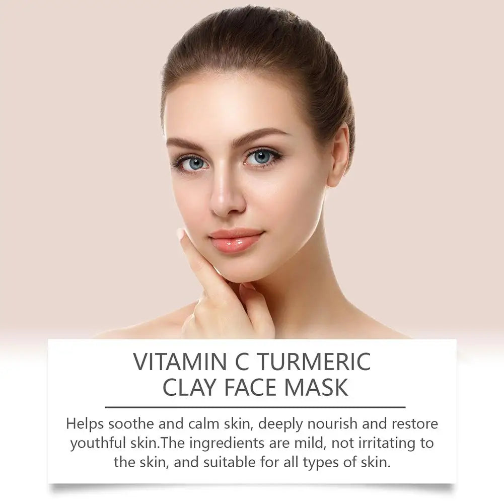Turmeric Vitamin C Clay Mask — Pigmentation Reducing, 1 to 3 Pack