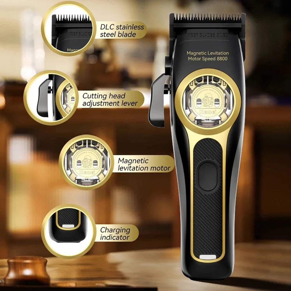 Kemei Vector Motor Cordless Barber Clipper