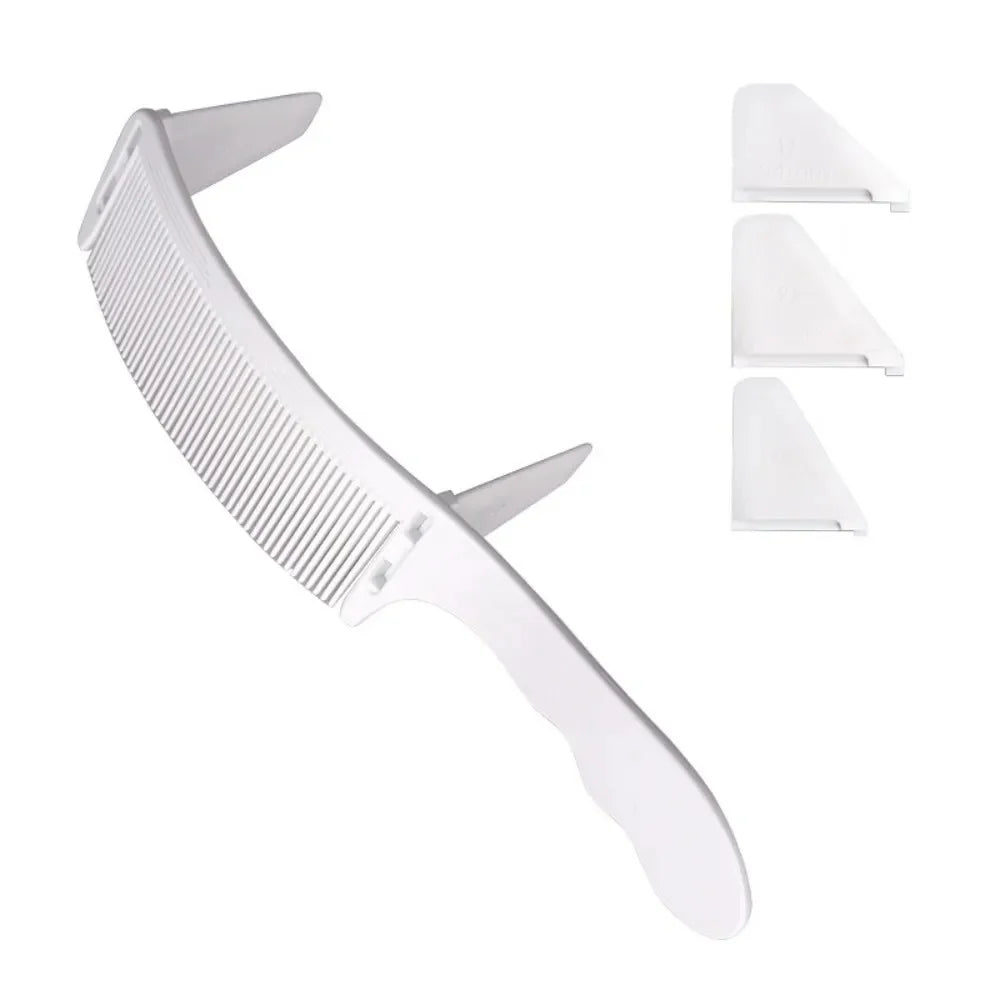 Curved Hair Clipping Comb — Fade & Taper Blending, 6 Styles