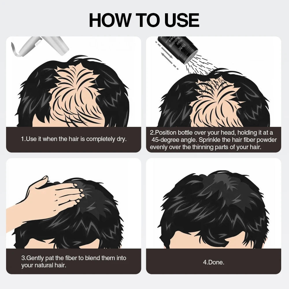Ms.Dear Hair Fiber Powder — Keratin Density Builder