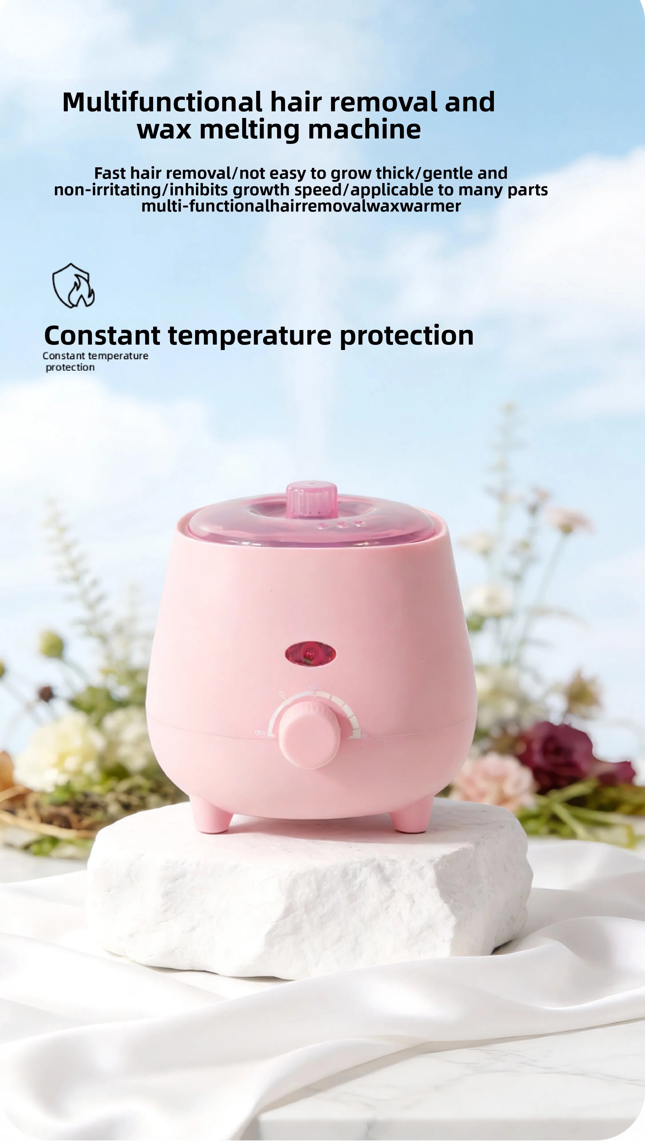 Portable Wax Warmer — 30s Heat, 45min Runtime, EU Plug