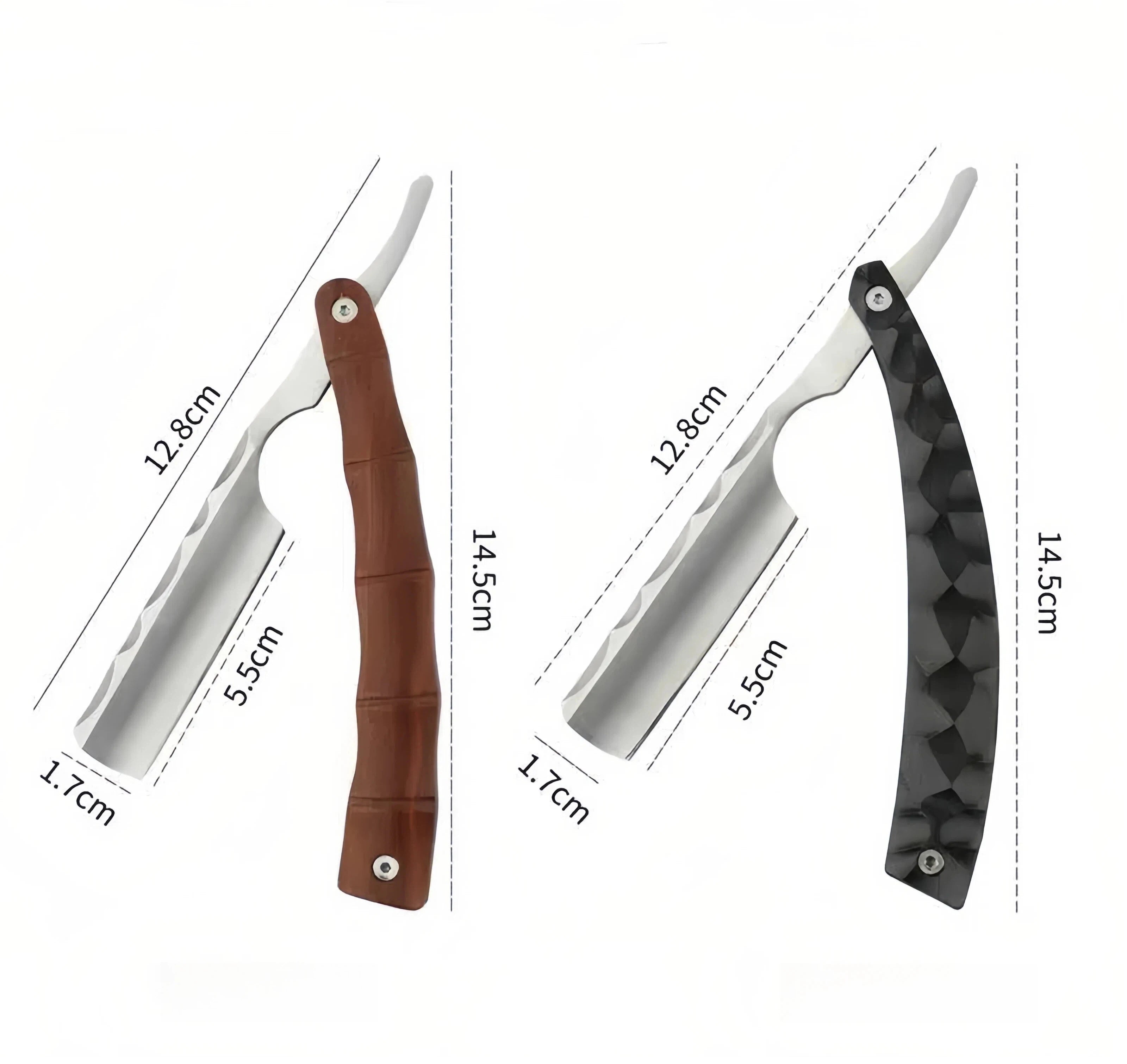 Wood Handle Straight Razor — Premium Barbershop Shaver