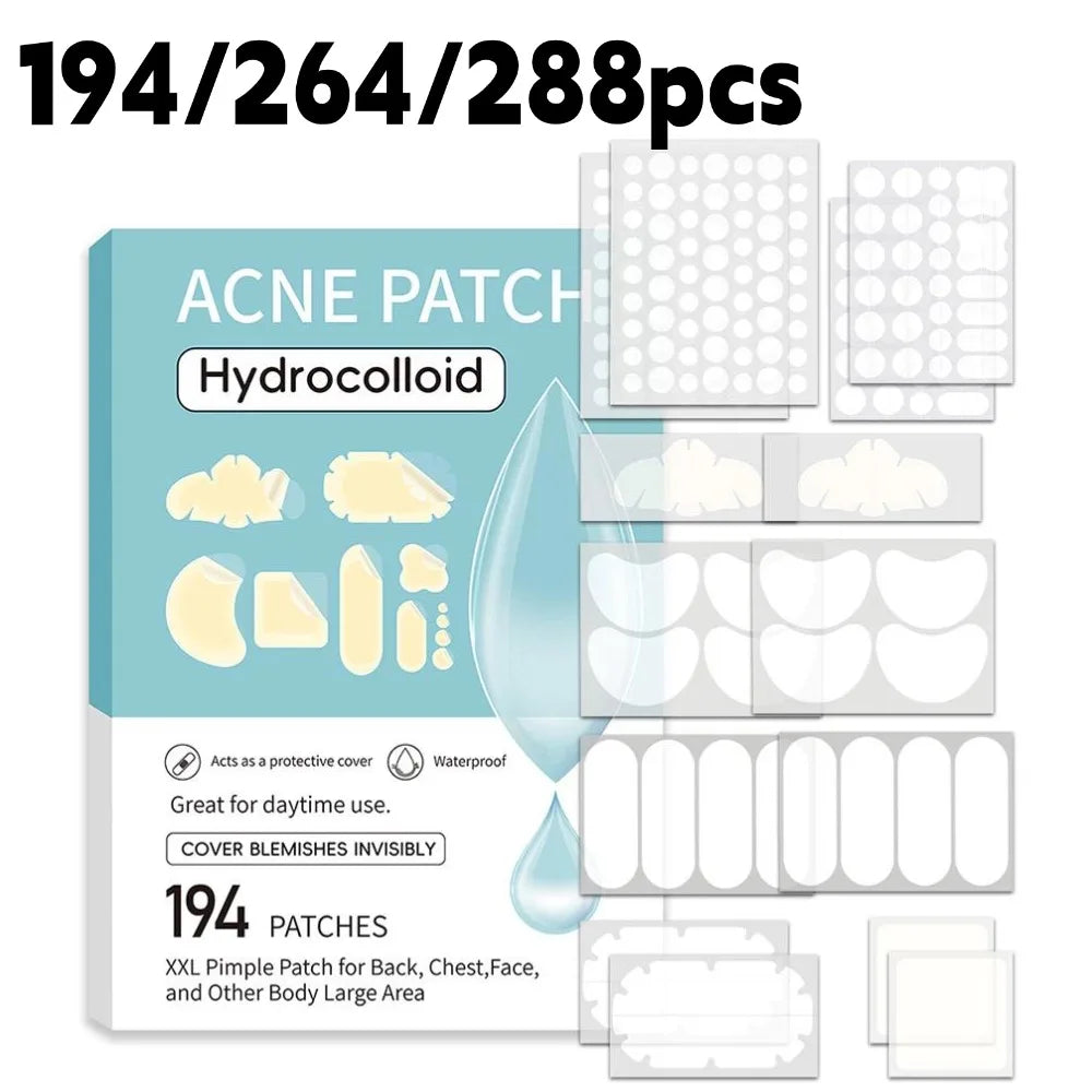 Large-Capacity Pimple Patch Set — Multi-Size Hydrocolloid Value Pack