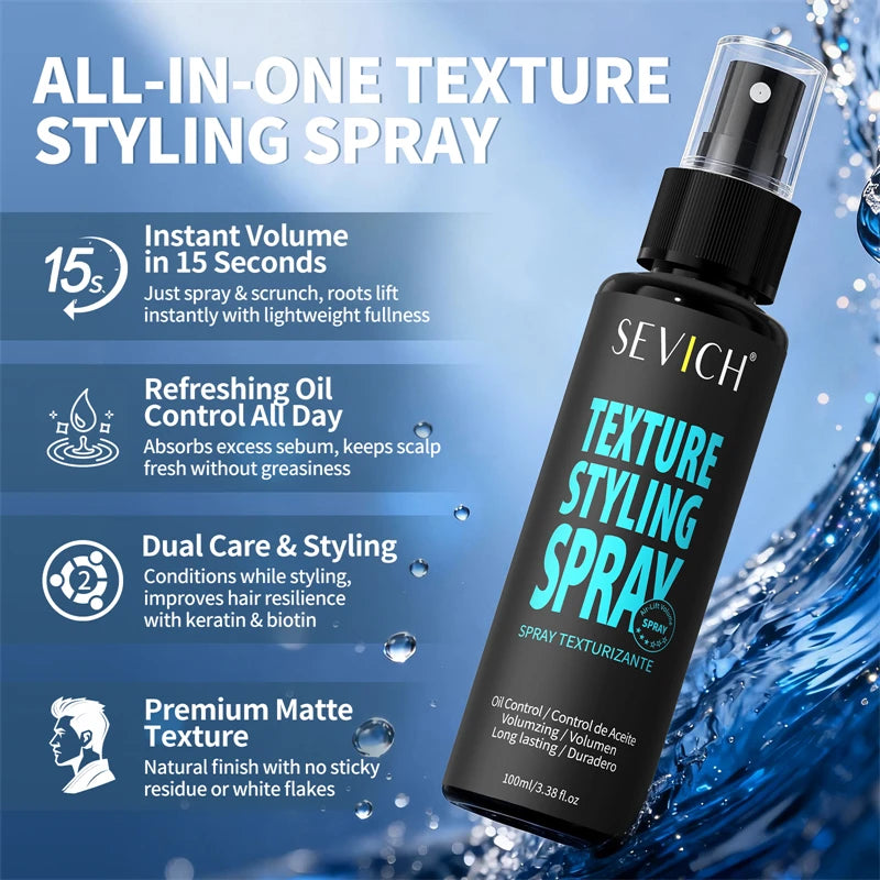 3 Secs Texture Styling Spray — Root Lift & Natural Matte Finish