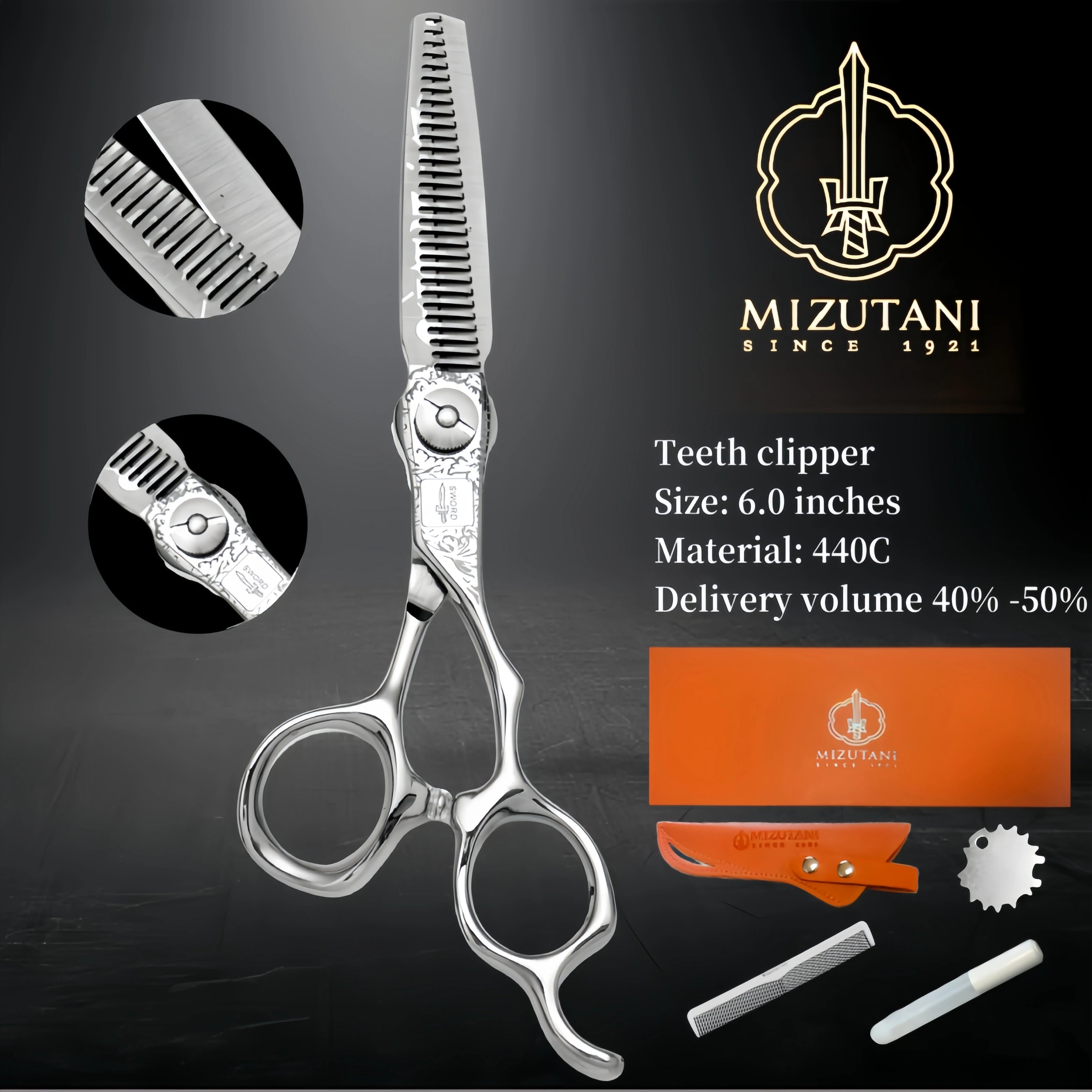 Japan 440C & VG10 Premium Barber Scissors — 6" to 7"