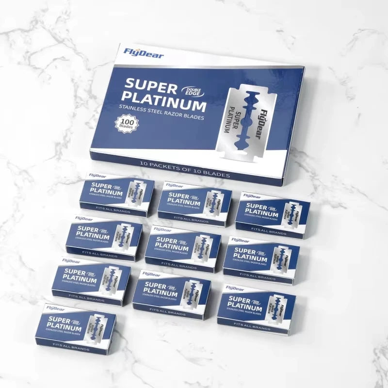 Safety Double-Edge Razor Blades — Professional Barber Pack, 10–50 Blades