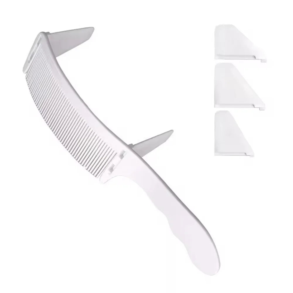 Curved Hair Clipping Comb — Fade & Taper Blending, 6 Styles