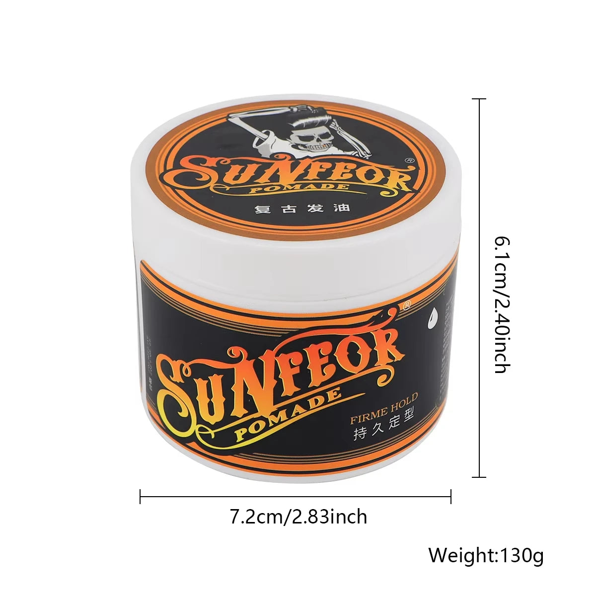 Men's Hair Clay Styling Wax — Barber Salon Grade
