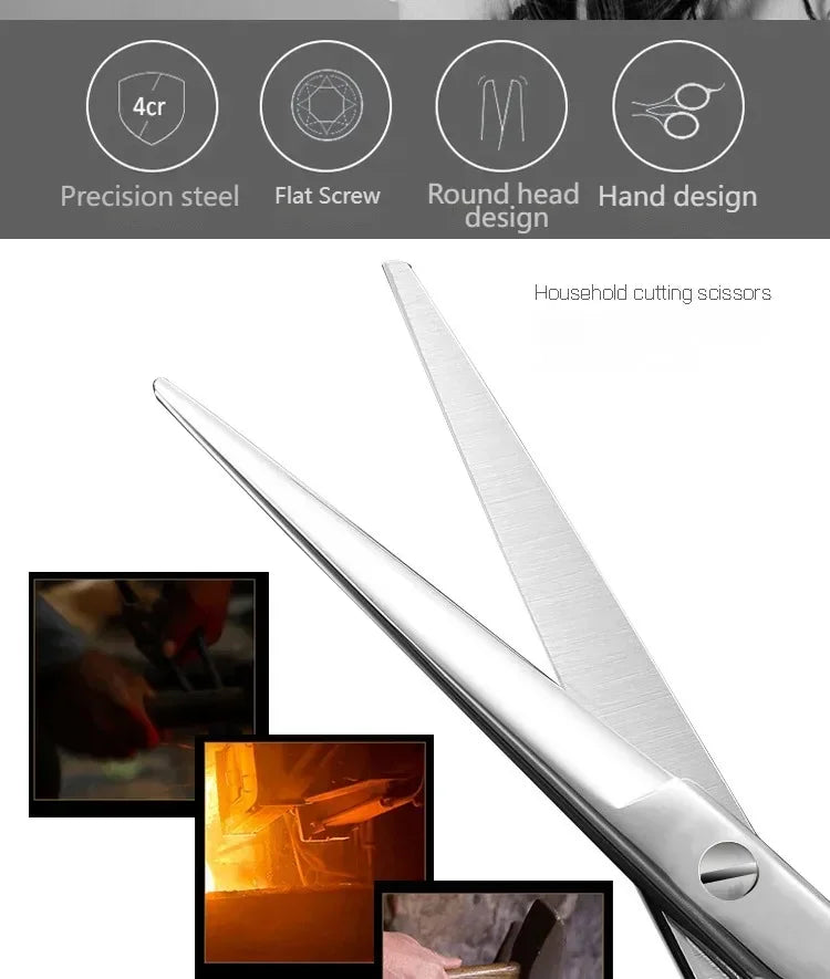 Professional Barber Hair Scissors — 5.5" to 7" Stainless Steel