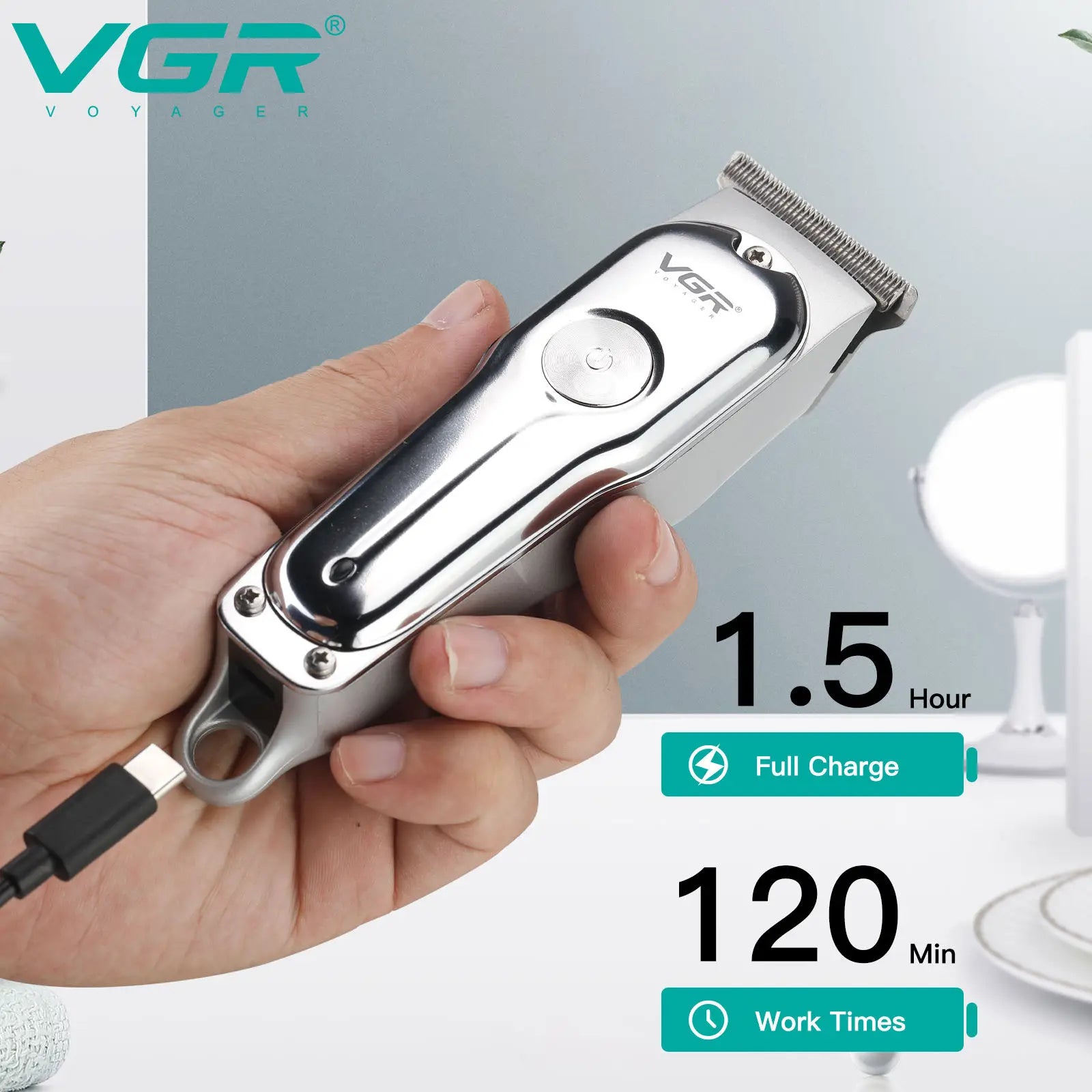 VGR V-071 T-Blade Cordless Barber Trimmer