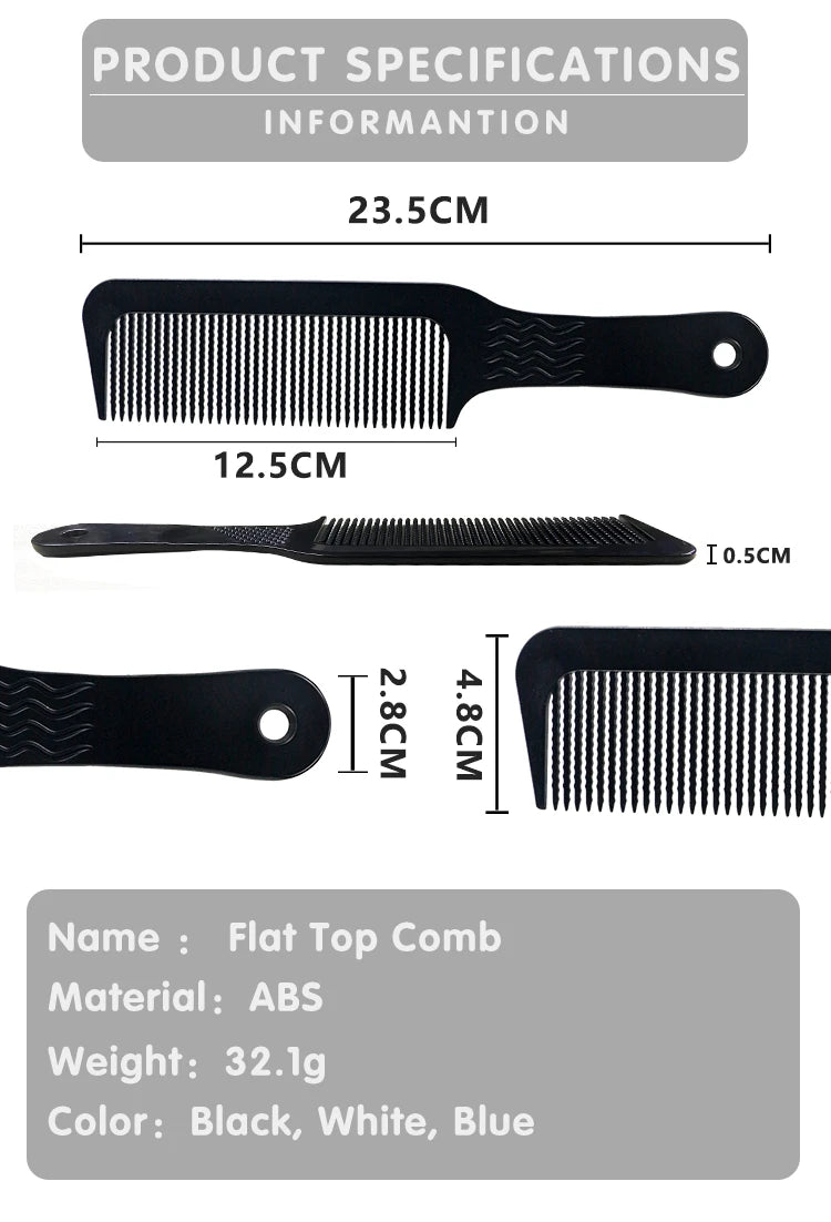 Professional Hairdressing Clipper Comb — Dual Tooth, 6 Colors