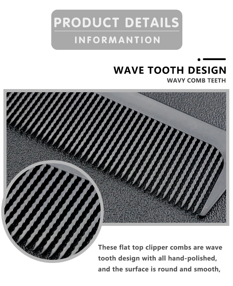 Professional Hairdressing Clipper Comb — Dual Tooth, 6 Colors