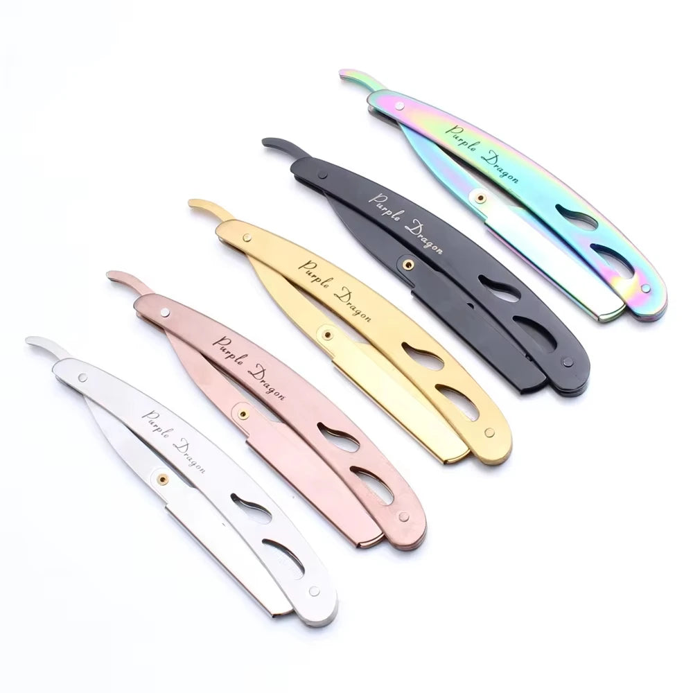 Classic Folding Straight Razor — Stainless Steel, 5 Colors