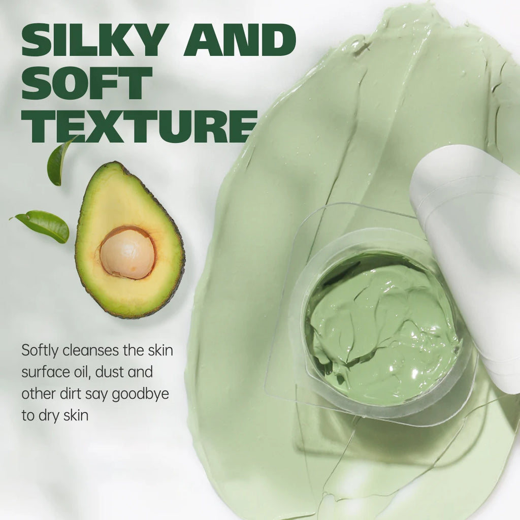 Avocado Clay Mud Mask — Disposable Single-Use, Deep Nourishing