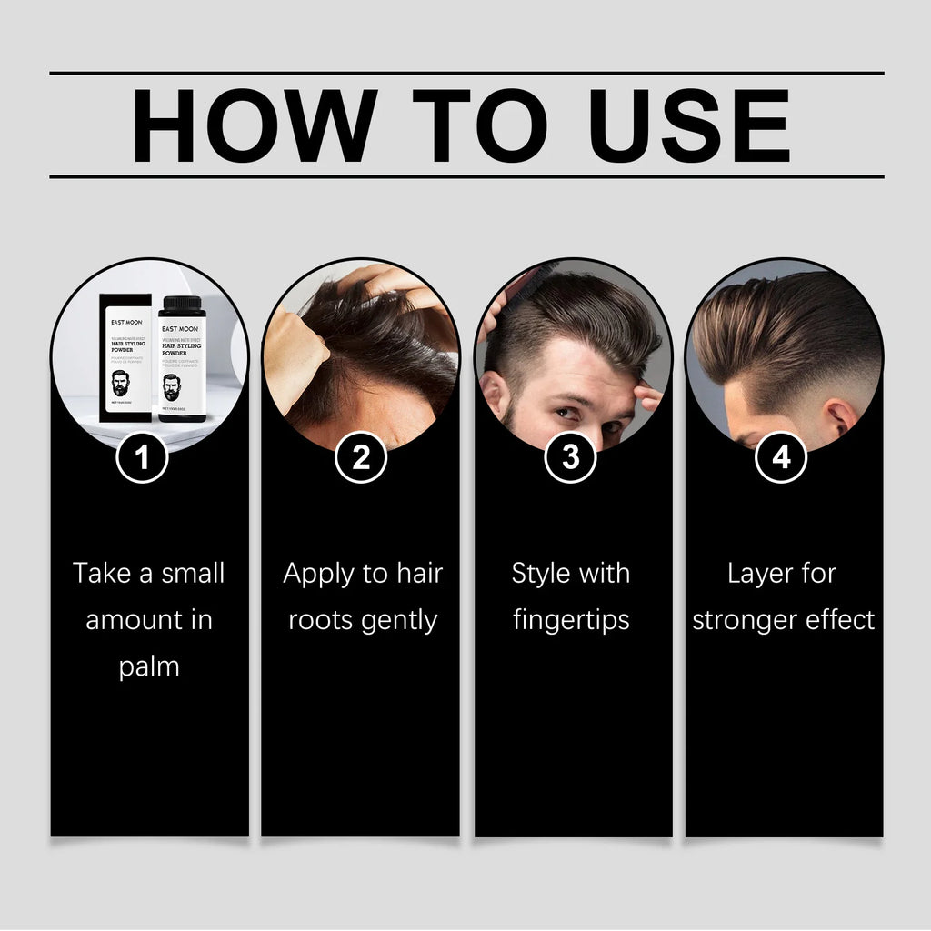 Men's Hair Texture Powder — Instant Volume & Strong Grip