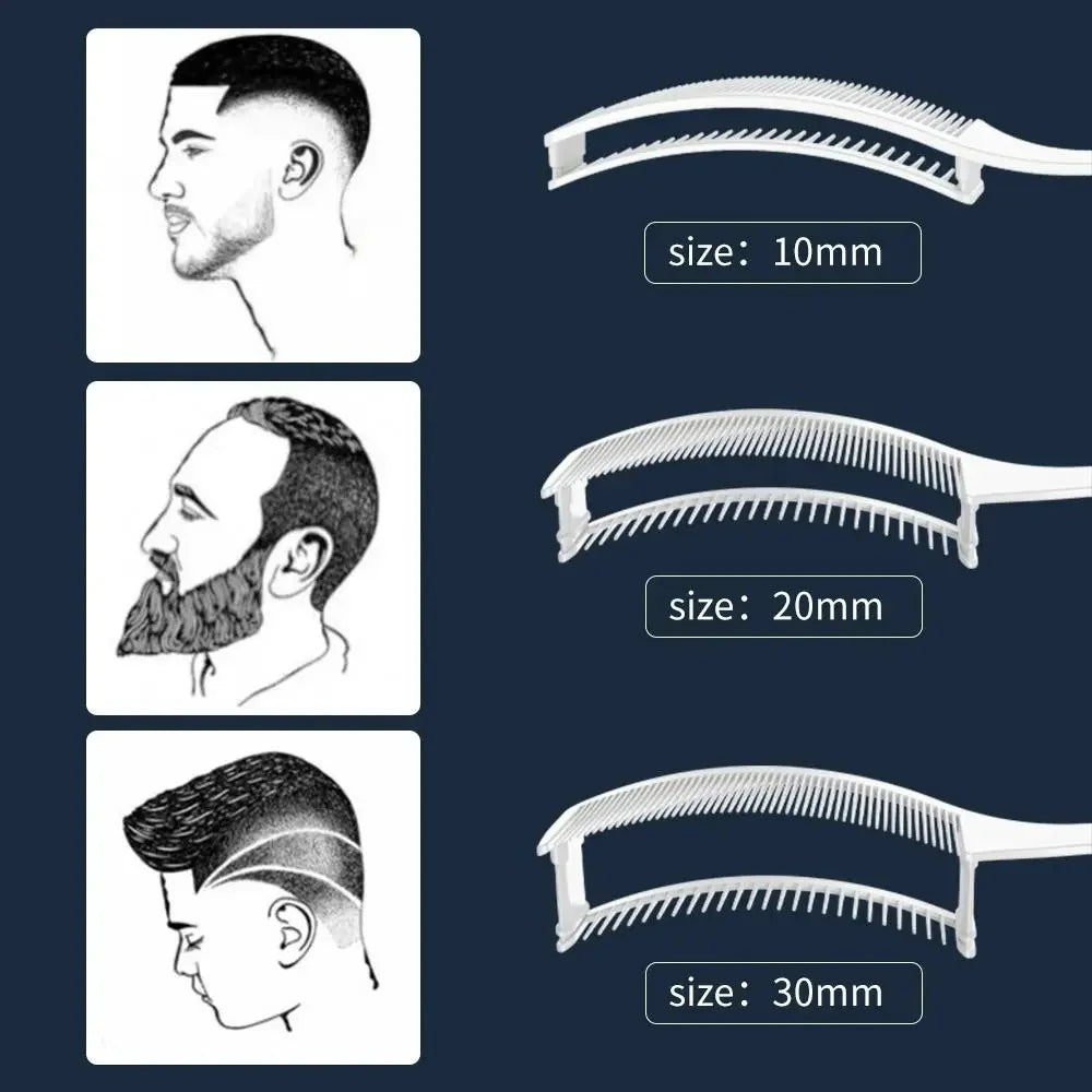 Professional Curved Fade Comb — Heat Resistant Flat Top