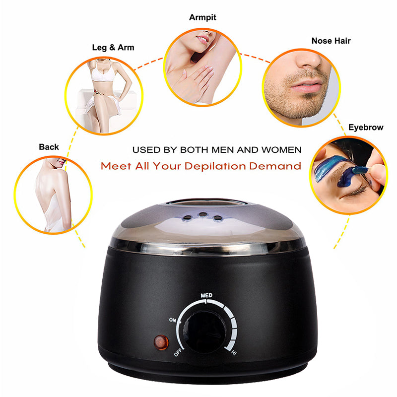 200ml Wax Heater Machine — EU & US Plug, Wax Beans Kit