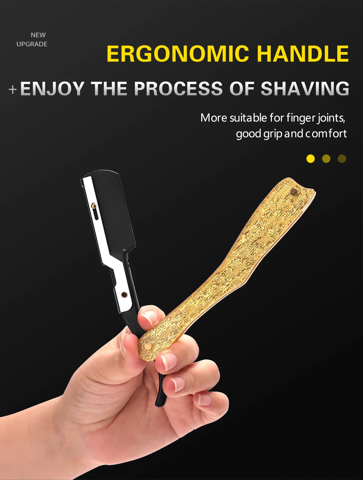 Foldable Straight Razor — Barber Shaving & Contouring