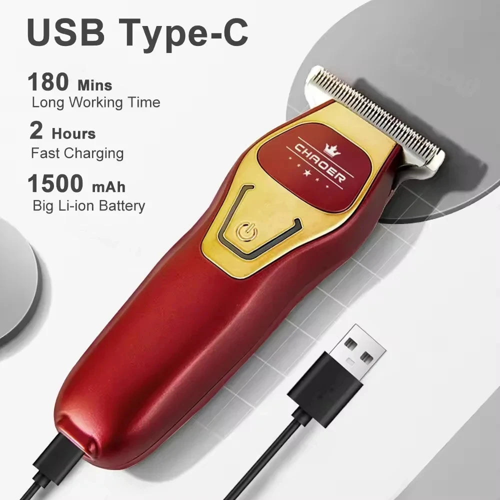 Mini Portable Bald Head Clipper — Cordless, 180min Runtime
