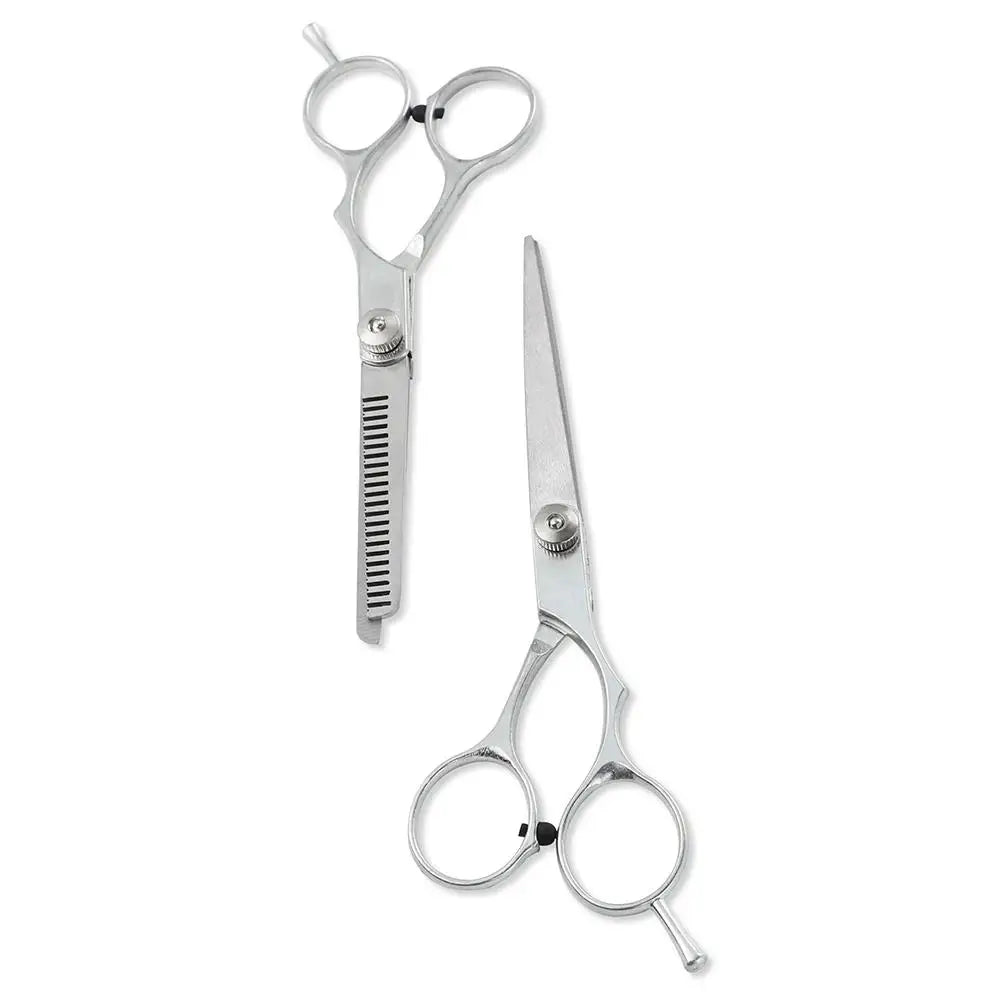 Small Barber Scissors — Flat Tooth, 5.5" & 6"