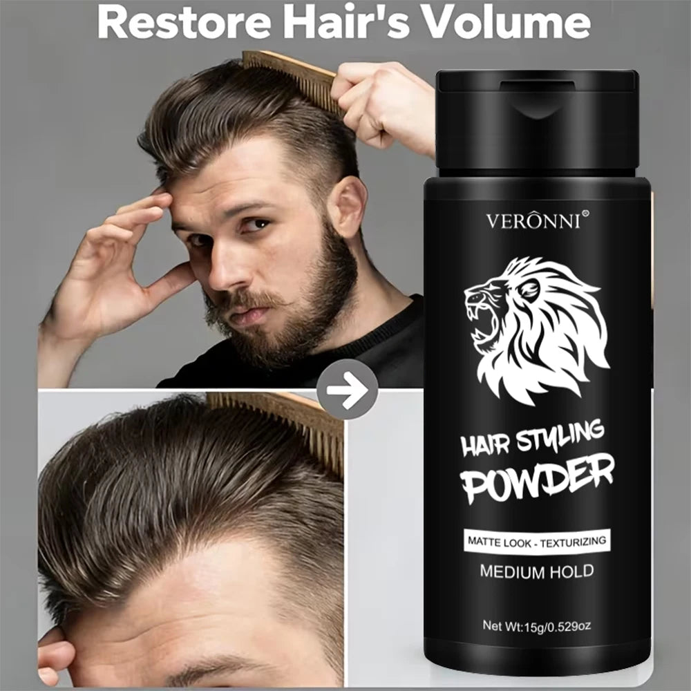 Oil-Control Volumizing Hair Styling Powder — Men & Women