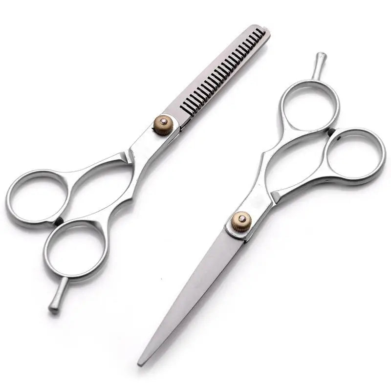Small Barber Scissors — Flat Tooth, 5.5" & 6"