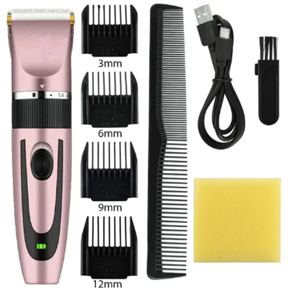 HIENA Cordless Barber Trimmer — Pink, Gold & Pro Edition