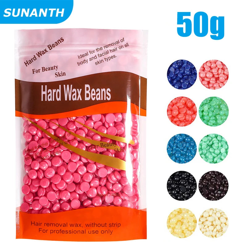 Hard Wax Beans — 50g to 500g, Brazilian & Lavender Scents