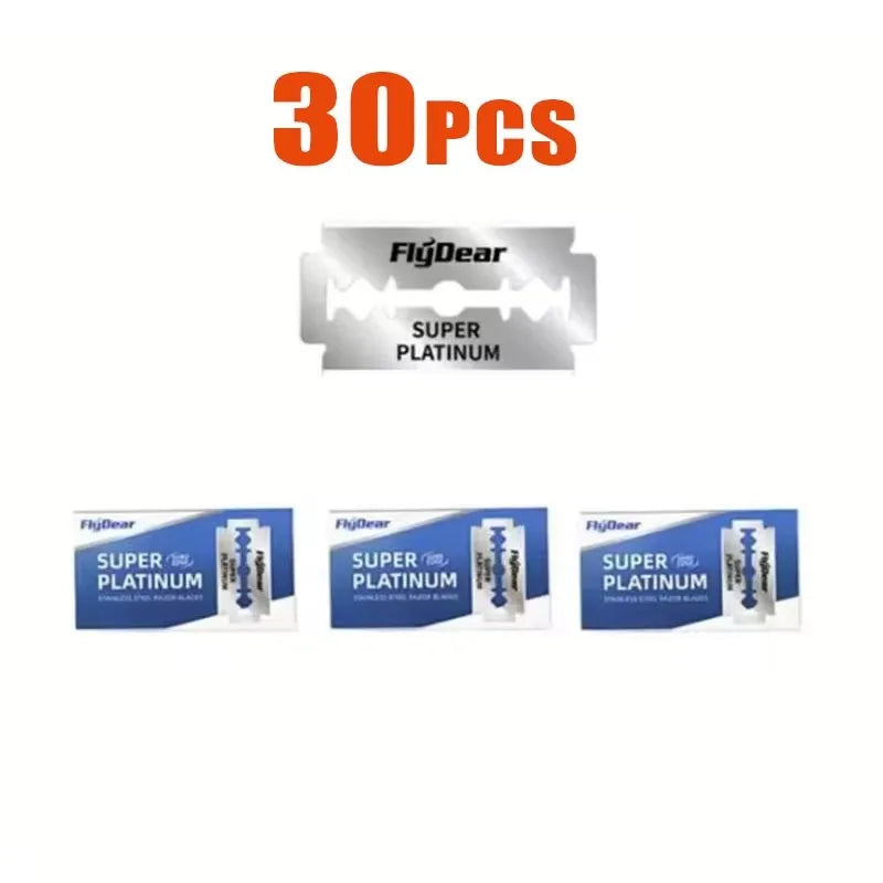 Double-Sided Stainless Steel Razor Blades — 10 to 100 Pack