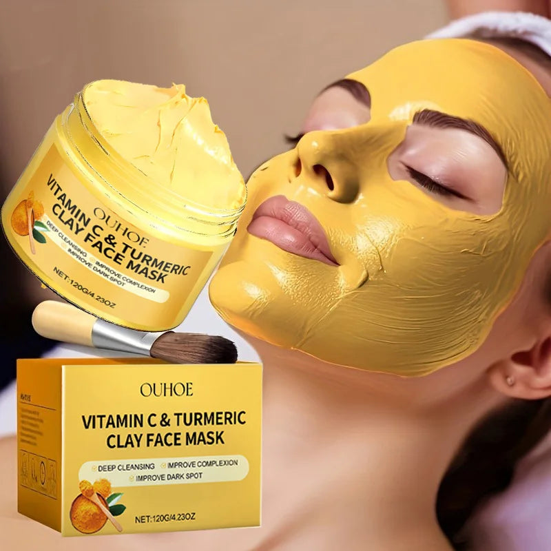 Turmeric & Vitamin C Clay Mask — Brightening, 1 to 3 Pack